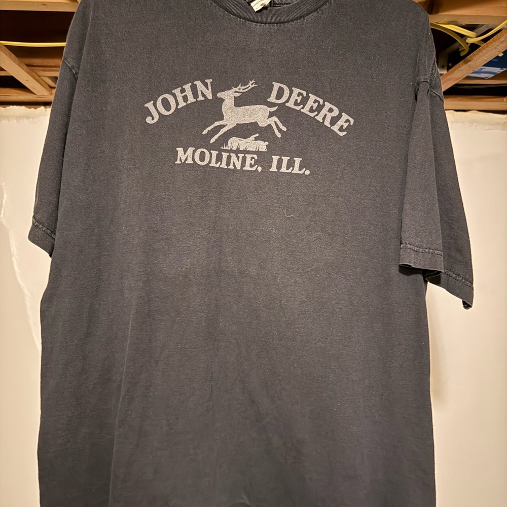 Vintage John Deere Gray Men's T-Shirt